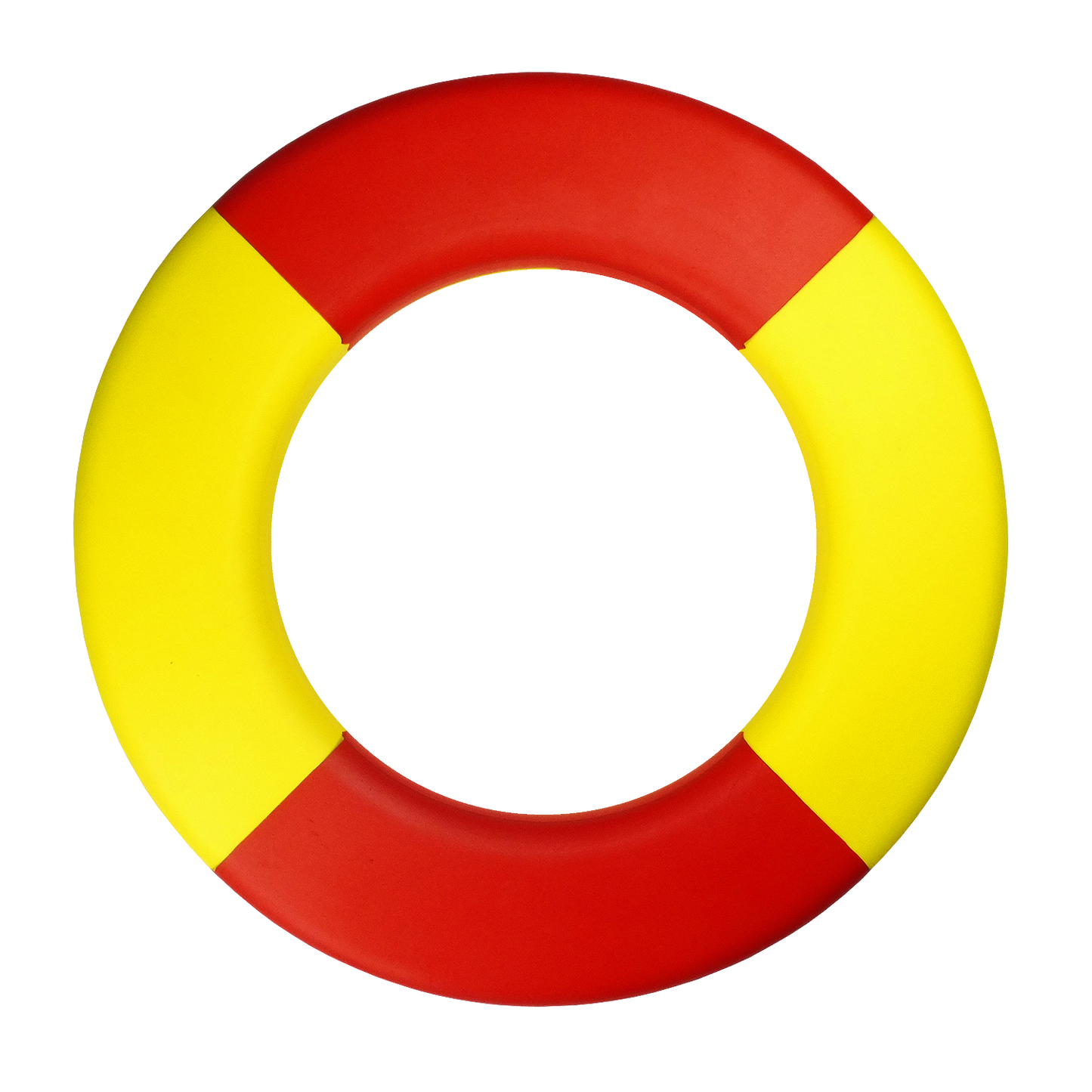 Bouée de sauvetage rouge et jaune pour piscine