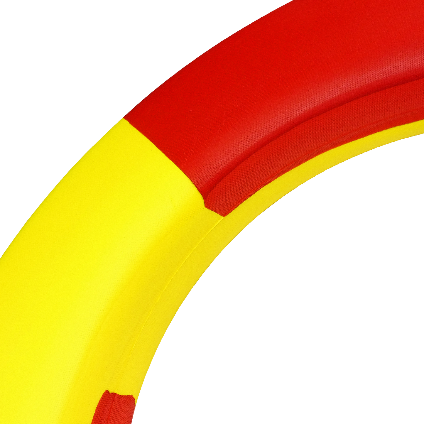 Bouée de sauvetage rouge et jaune pour piscine