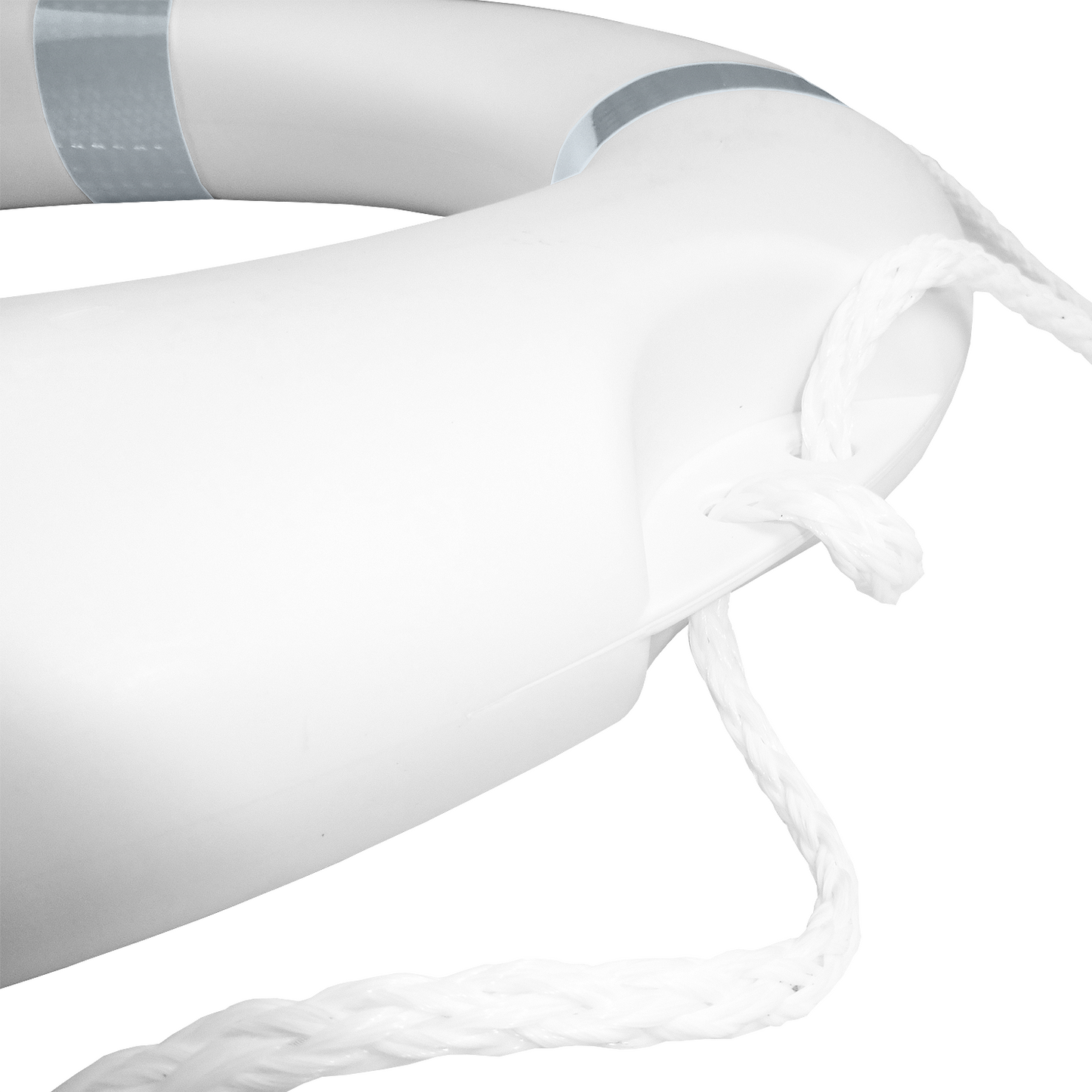 Lifebuoy White with reflective stripes