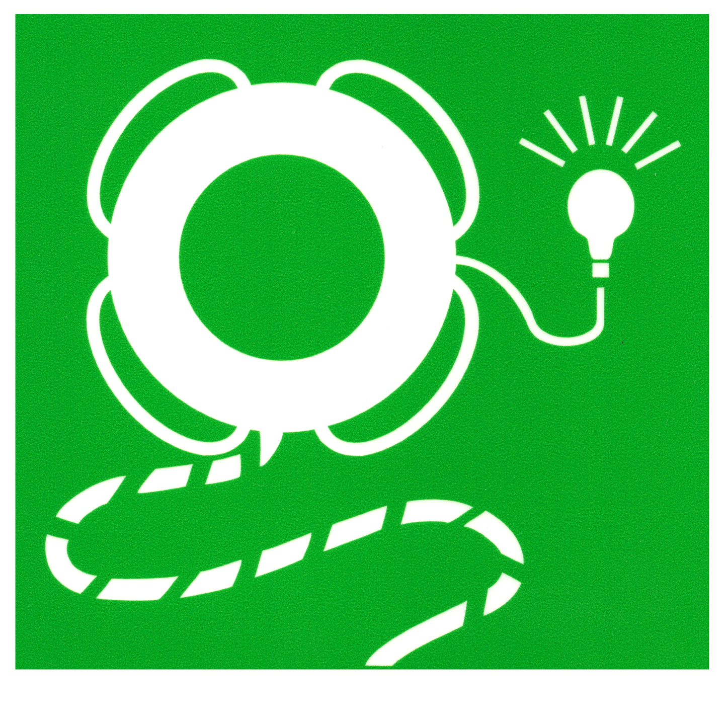 IMO Sign Lifebuoy with Line and Light