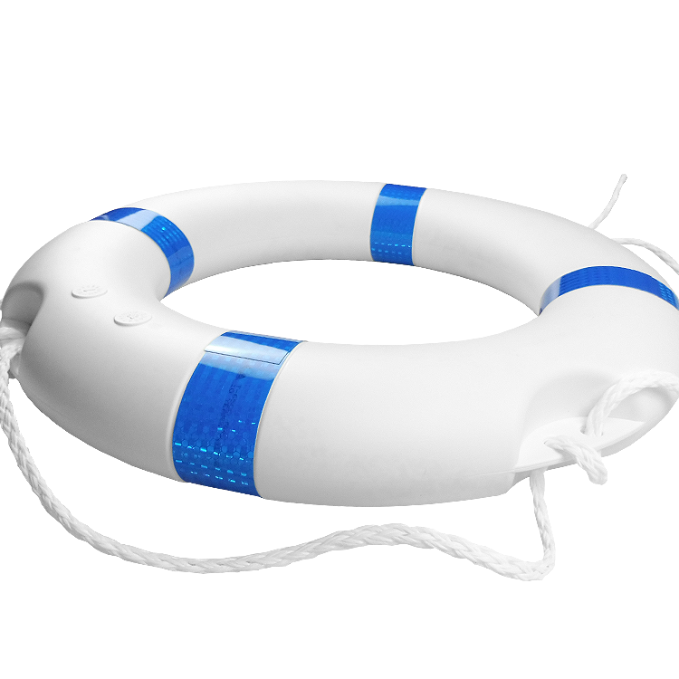 Lifebuoy with Blue Stripes