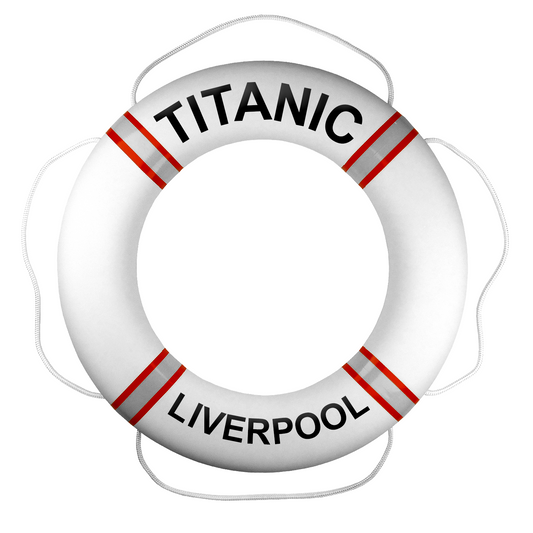 Bouée de sauvetage premium personnalisée – blanc rouge argent