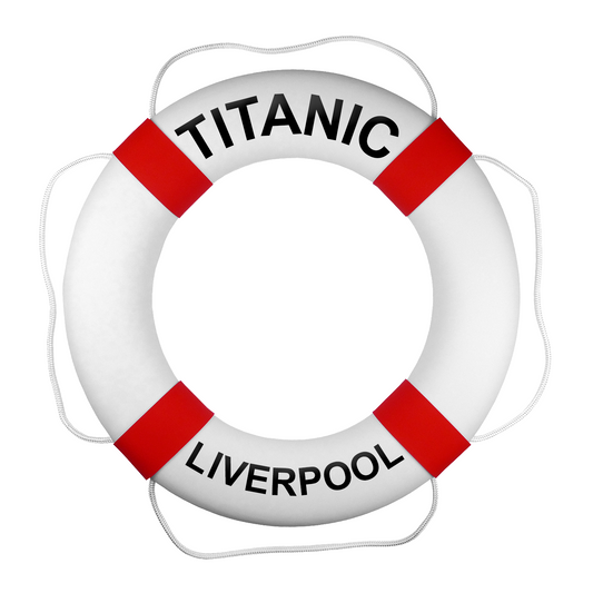 Bouée de sauvetage premium personnalisée – blanche et rouge